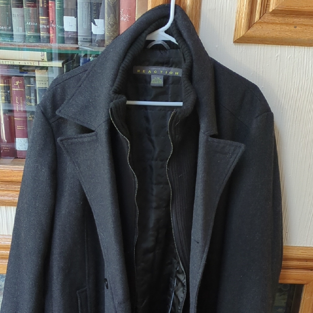 Kenneth Cole Reaction Charcoal Pea Coat